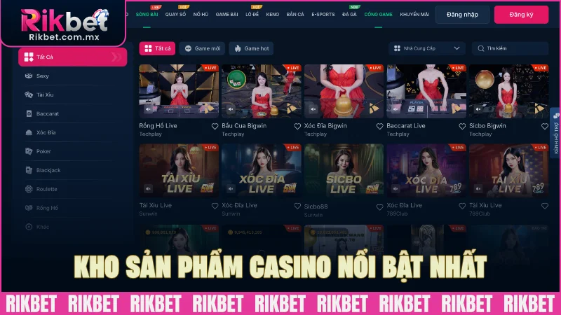 Kho sản phẩm nổi bật thoải mái tham gia