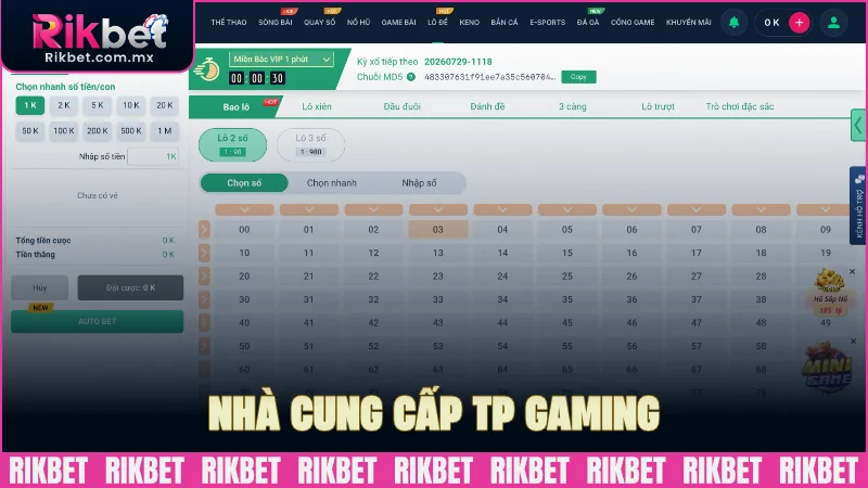 Nhà cung cấp TP Gaming được đánh giá cao
